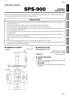 Yamaha SPS-900 - Owners Manual 